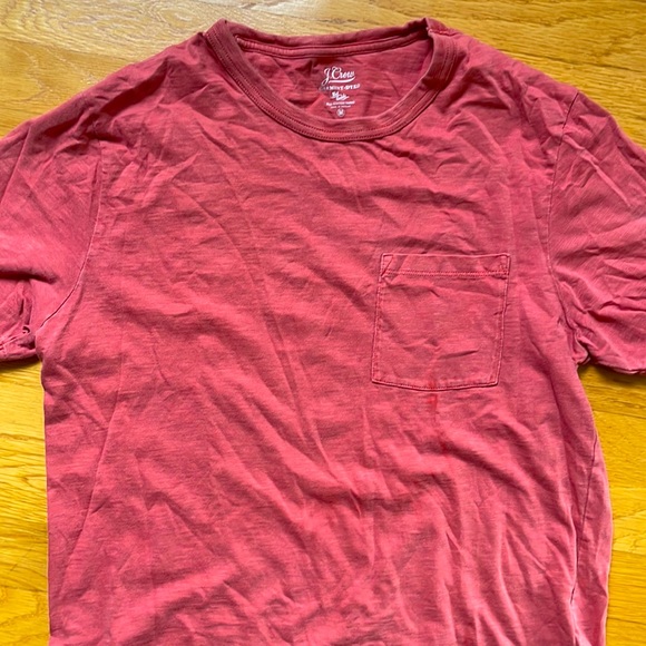 JCrew Garment-dyed slub cotton crewneck T-shirt - Picture 1 of 4